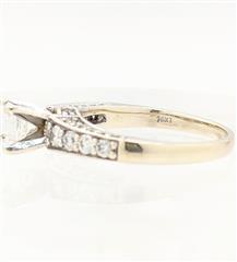 GSI 14K 5.1g Solid White Gold .5ct Diamond Engagement Ring Size-7.75